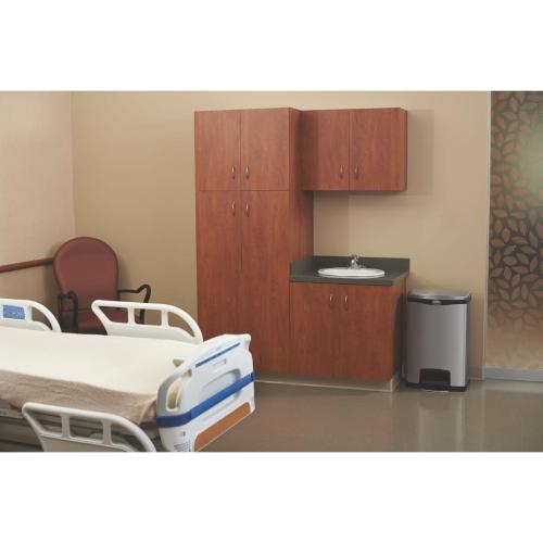 Rubbermaid Slim Jim Step on Front Step Stainless Steel - 50Ltr