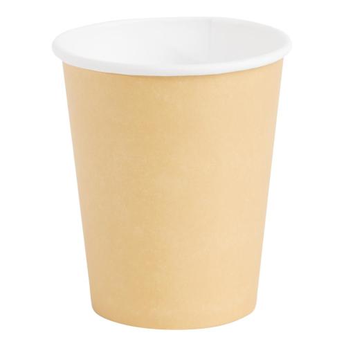 Fiesta Recyclable Hot Cup Single Wall Kraft 8oz (Box 1000)  FSC Mix