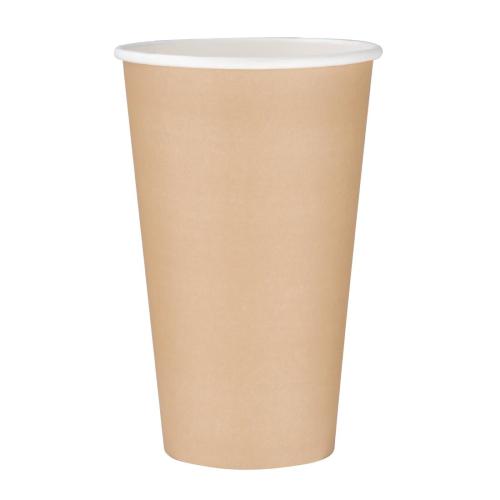 Fiesta Recyclable Hot Cup Single Wall Kraft - 16oz (Box 1000)  FSC Mix