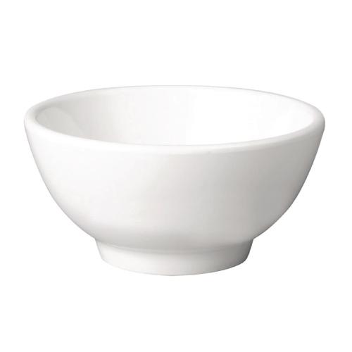 Pure Round Bowl Melamine White - 90mm