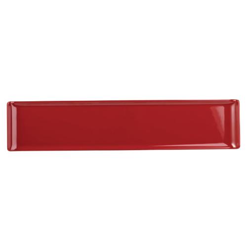 Alchemy Buffet Red Melamine Rectangular Tray - 460x100mm (Box 4) (Direct)