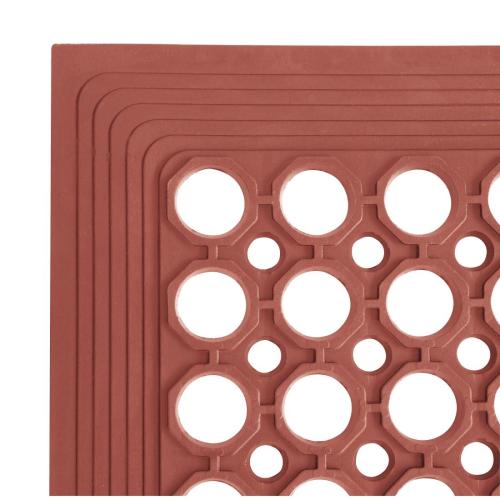 Jantex Rubber Grease-resistant Anti-Fatigue Mat Red - 900x1500mm 35 1/2x 59"