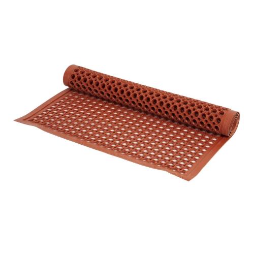 Jantex Rubber Grease-resistant Anti-Fatigue Mat Red - 900x1500mm 35 1/2x 59"