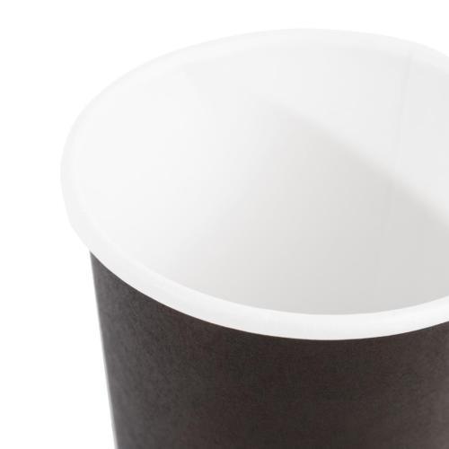 Fiesta Recyclable Hot Cup Single Wall Black 4oz (Box 1000)  FSC Mix