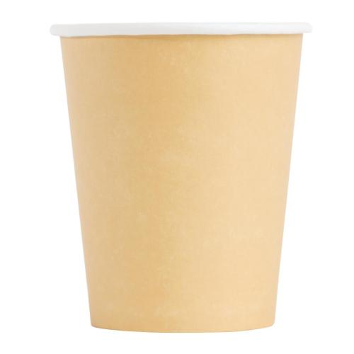 Fiesta Recyclable Hot Cup Single Wall Kraft 8oz (Box 1000)  FSC Mix