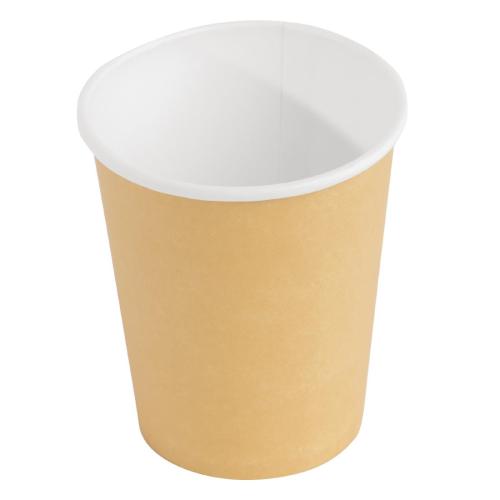 Fiesta Recyclable Hot Cup Single Wall Kraft 8oz (Box 1000)  FSC Mix