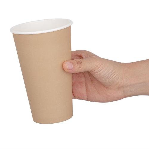 Fiesta Recyclable Hot Cup Single Wall Kraft - 16oz (Box 1000)  FSC Mix