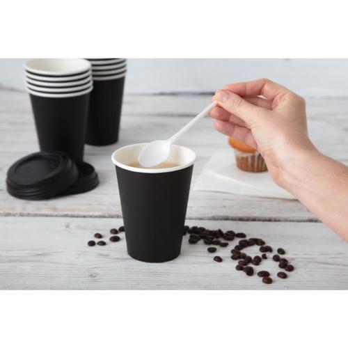 Fiesta Recyclable Hot Cup Single Wall Black 8oz (Sleeve 50)
