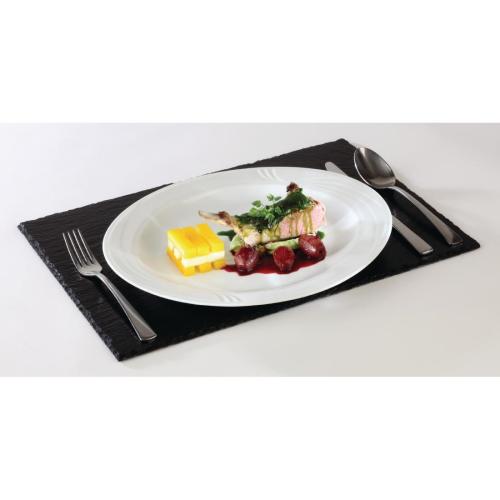 Melamine Slate Effect Display Platter - GN 1/2