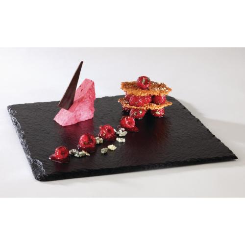 Melamine Slate Effect Display Platter - GN 1/3