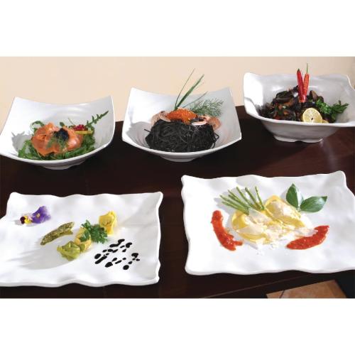Global Dish Melamine White - 400x400mm (B2B)