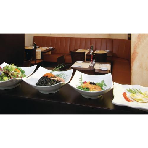 Global Dish Melamine White - 400x400mm (B2B)