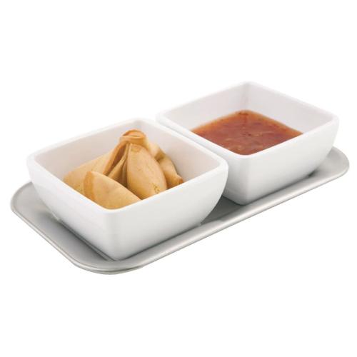 Pure Square Bowl Melamine White - 90x90mm (B2B)