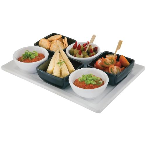 Pure Square Bowl Melamine Black - 90x90mm (B2B)