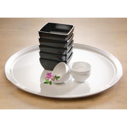Pure Round Tray Melamine White - 510mm
