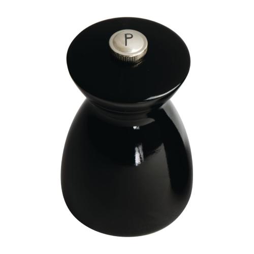 Olympia Dark Wood Salt & Pepper Mill Set Black