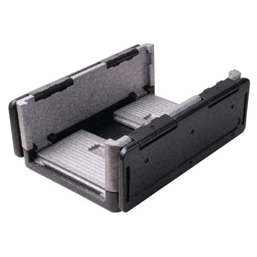 Thermo Future Black/Grey Folding Box - GN 1/1 200mm - 38Ltr