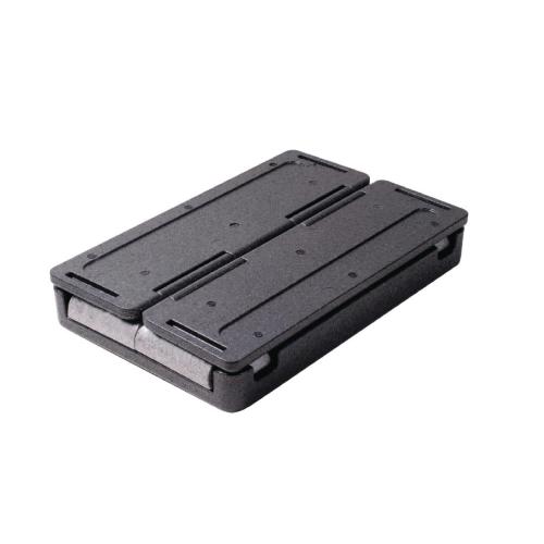 Thermo Future Black/Grey Folding Box - GN 1/1 200mm - 38Ltr