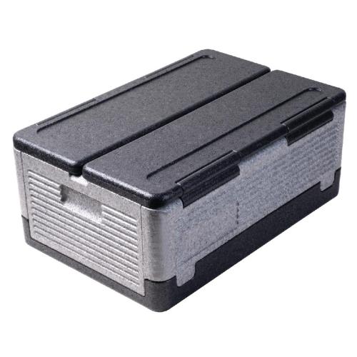 Thermo Future Black/Grey Folding Box - GN 1/1 200mm - 38Ltr