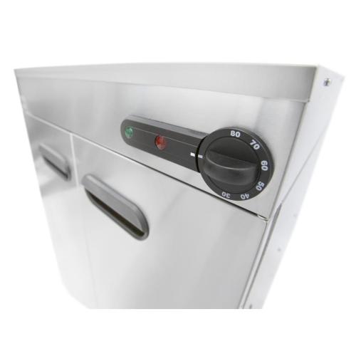 Parry Double Door Platewarmer 2kW 610x600x945mm 180 Plates Capacity (Direct)