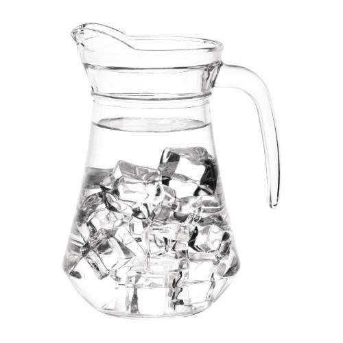 Olympia Glass Jug - 1Ltr 33 4/5fl oz (Box 6)