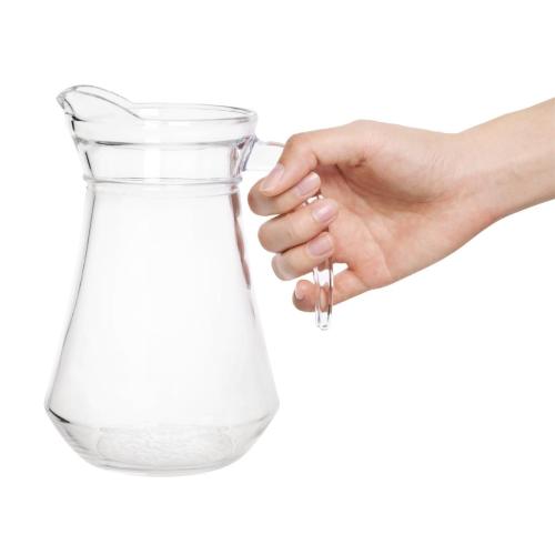 Olympia Glass Jug - 1Ltr 33 4/5fl oz (Box 6)