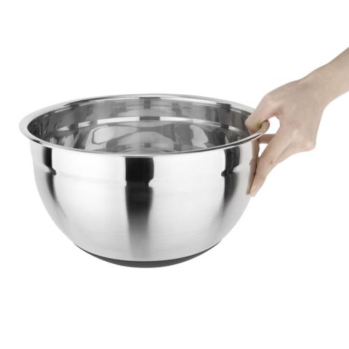 Vogue Mixing Bowl St/St with Silicone Base - 8Ltr 270fl oz