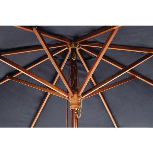 Bolero Round Pulley Parasol Navy Blue - 2.5m
