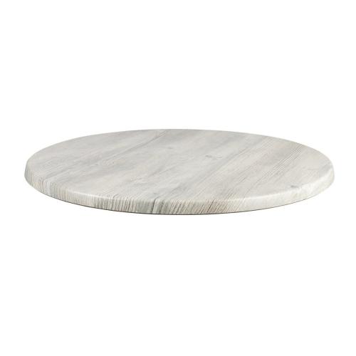 Werzalit Round Table Top Ponderosa White - 178 - 600mm (B2B)