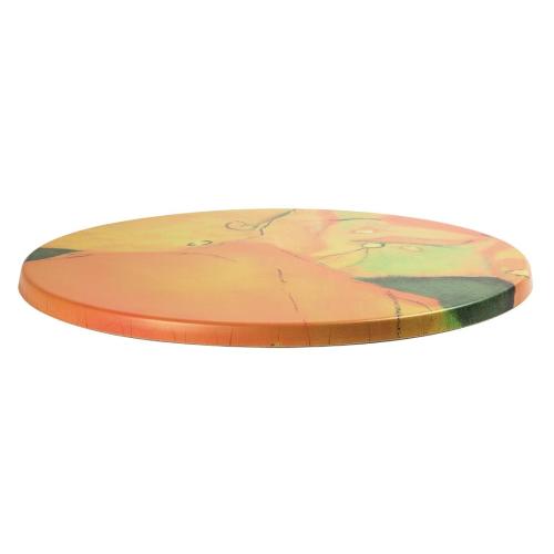 Werzalit Round 800mm Table Top (Foglia Di Autunno 221) (B2B)
