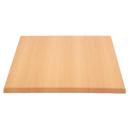 Bolero Square Table Top Beech Effect - 700mm