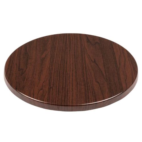 Bolero Round Table Top Dark Brown - 600mm