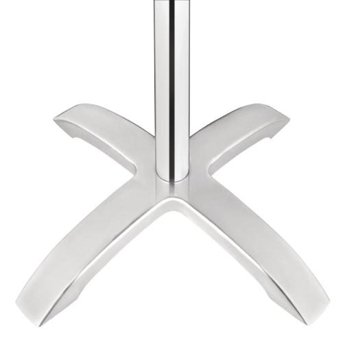 Bolero Brushed Aluminium 4 leg Contemporary Table Base
