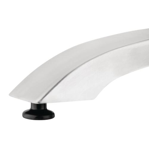 Bolero Brushed Aluminium 4 leg Contemporary Table Base