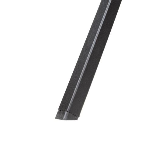 Bolero Black Steel Patterned Bistro Table Square - 700mm