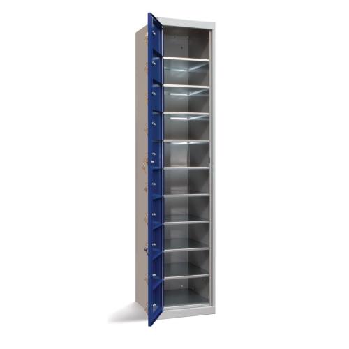 Garment Locker Flat Top 10 Door - 1830h x 380w x 457dmm (Direct)