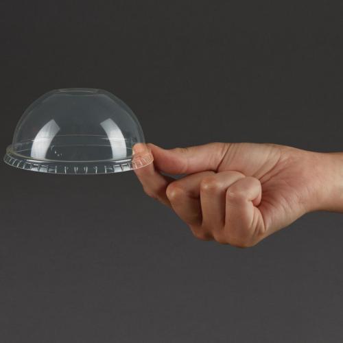 Vegware 96series Domed Cold Cup Lid w/Straw Hole for 9/12/16oz Cold Cup(Box1000)