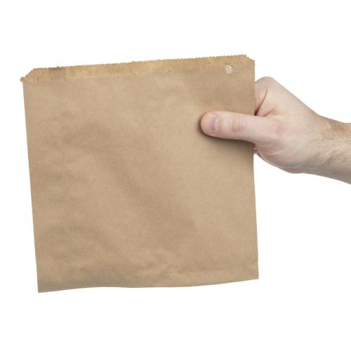 Vegware Sandwich Bag Kraft - 8 1/2x8 1/2" (Box 1000)