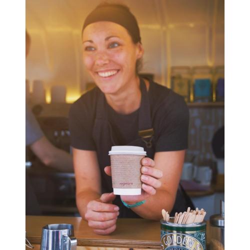 Vegware Hot Cup Kraft Double Wall - 8oz (Box 500)