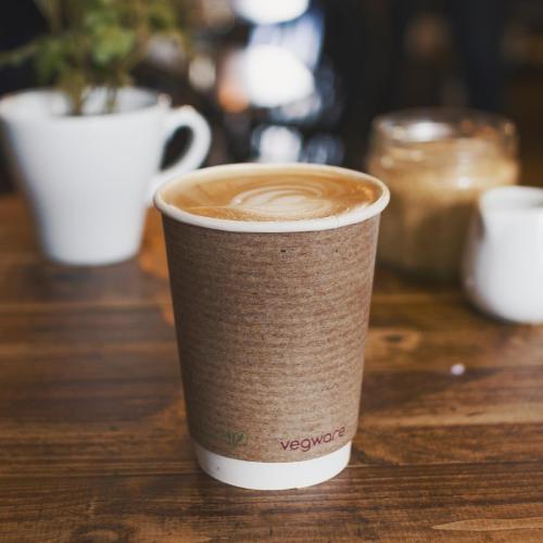 Vegware Hot Cup Kraft Double Wall - 12oz (Box 500)