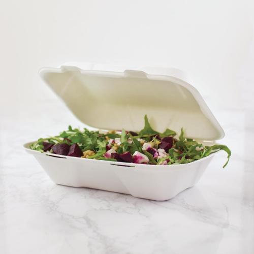 Vegware Hinged Meal Box - 228x155mm 9x6" (Box 200)