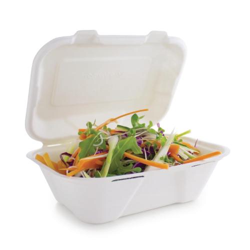 Vegware Hinged Meal Box - 228x155mm 9x6" (Box 200)