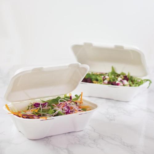 Vegware Hinged Meal Box - 228x155mm 9x6" (Box 200)