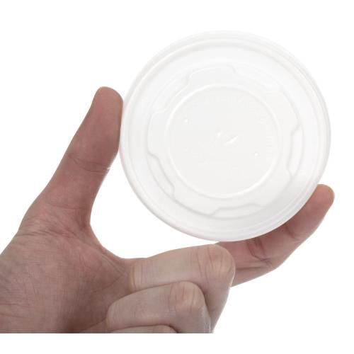 Vegware Flat Lid for Soup/Ice Cream Container - 8oz (Box 1000)