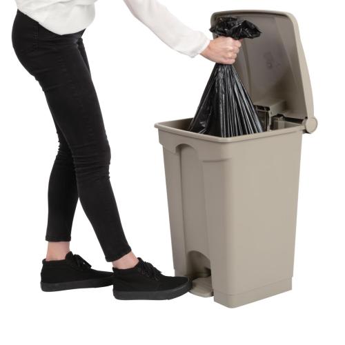 EDLP Jantex Kitchen Pedal Bin Beige - 45Ltr