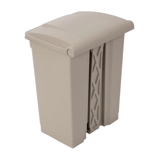 Jantex Kitchen Pedal Bin Beige - 65Ltr
