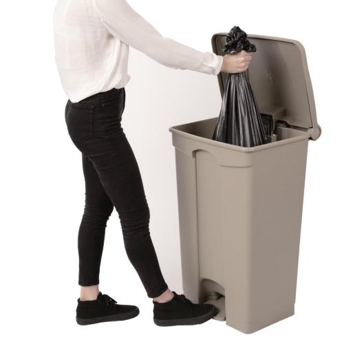 Jantex Kitchen Pedal Bin Beige - 87Ltr