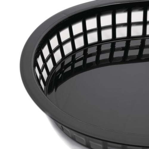 Olympia Kristallon PP Food Basket Black - 275x175mm 10 1/2x7" (Pack 6)