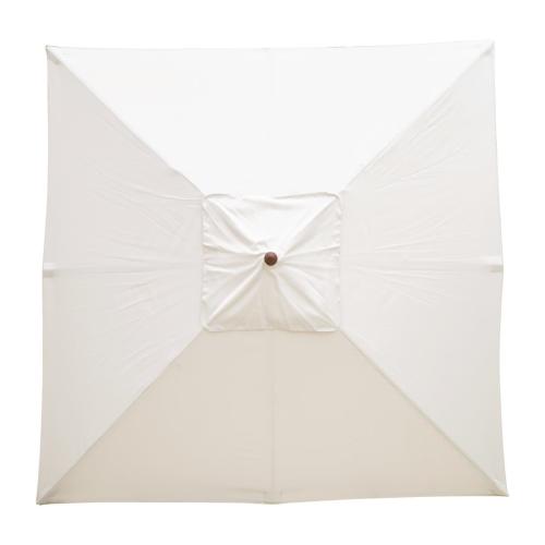 Bolero Square Pulley Parasol Cream - 2.5m