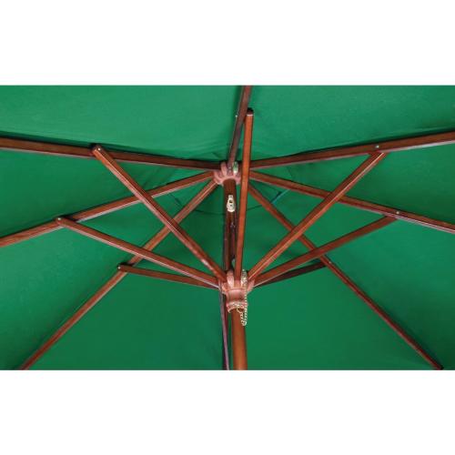 Bolero Square Pulley Parasol Green - 2.5m